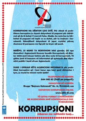 AKK vendosë poster  vetëdijesimi