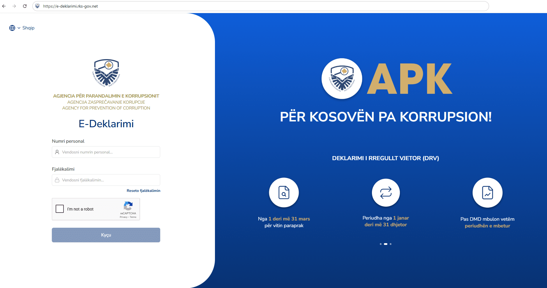 Rreth 2900 deklarime të pasurisë – APK apel zyrtarëve të përmbushin obligimin ligjor para 31 marsit 2026